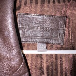 Apt. 9 Rich Brown Leather Jacket